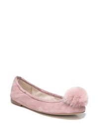 Pink Fur Flats