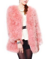 ChicNova Pure Color Artificial Fur Coat