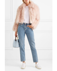 Adeam Cropped Feather Jacket