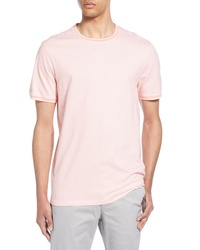 Pink Geometric Crew-neck T-shirt