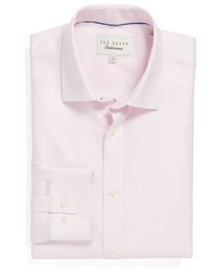 Pink Geometric Dress Shirt