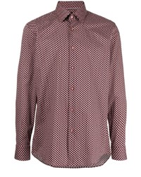 BOSS Geometric Pattern Classic Collar Shirt
