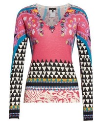 Etro Geo Silk Cashmere Sweater