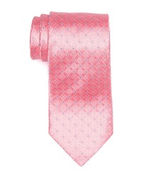 Eton Geometric Diamond Silk Tie In Pinkred At Nordstrom