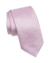 Eton Geometric Silk Tie In Pink At Nordstrom