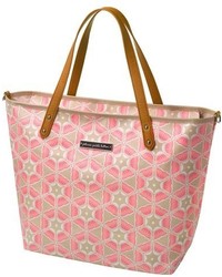 Pink Geometric Tote Bag