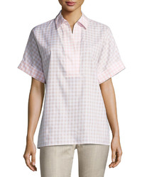 Pink Gingham Blouse
