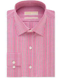MICHAEL Michael Kors Michl Michl Kors Classic Fit Dark Pink Gingham Dress Shirt