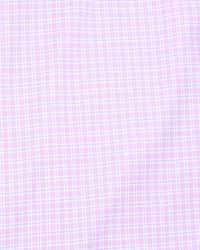 Ike Behar Micro Check Poplin Dress Shirt Pink