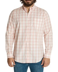 Johnny Bigg Amos Gingham Cotton Shirt In Pink At Nordstrom