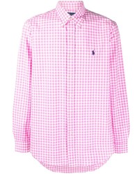 Polo Ralph Lauren Logo Embroidered Gingham Check Print Shirt