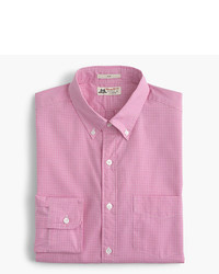 J.Crew Thomas Mason For Ludlow Shirt In Pink Microgingham