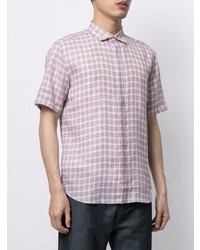D'urban Check Print Linen Shirt
