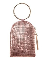 Nina Metallic Mesh Handbag