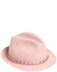 Valentino Rockstud Lapin Fur Felt Hat