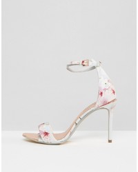 Ted Baker Charv Oriental Blossom Barely There Heeled Sandals