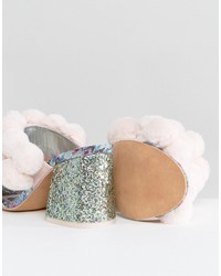 Asos Hot Topic Pom Pom Heeled Sandals