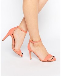 Call it SPRING Waylanda Pink Two Part Heeled Sandals