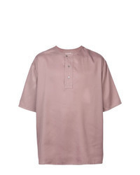 Pink Henley Shirt