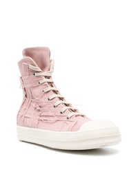 Rick Owens DRKSHDW Distressed High Top Trainers