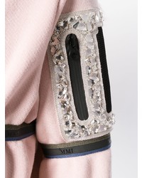 Mr & Mrs Italy Crystal Embellished Zip Hood