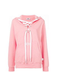 Gcds Lace Up Neck Hoodie