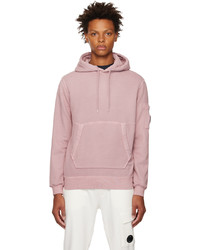 C.P. Company Pink Brushed Emerized Hoodie