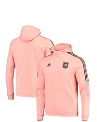 adidas Pink Lafc Team 2021 Travel Pullover Hoodie