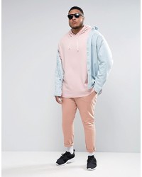 Puma Plus Waffle Oversized Hoodie In Pink To Asos