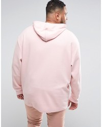 Puma Plus Waffle Oversized Hoodie In Pink To Asos