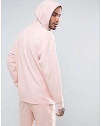 Puma Waffle Oversized Hoodie In Pink To Asos