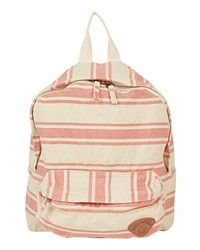 Pink Horizontal Striped Backpack