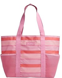 Pink Horizontal Striped Bag