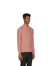 Ermenegildo Zegna Pink Wool Crewneck Sweater
