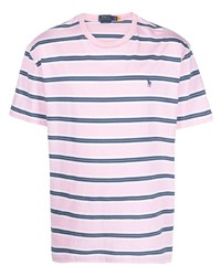 Polo Ralph Lauren Logo Embroidered Striped T Shirt