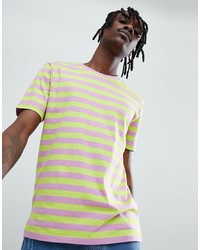 ASOS DESIGN Relaxed T Shirt With Bright Stripe