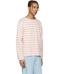 Acne Studios Pink Striped Nimes T Shirt