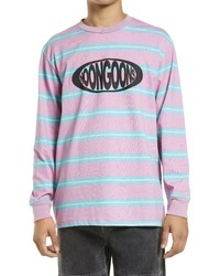 Noon Goons Surf Stripe Long Sleeve Cotton Graphic Tee