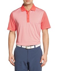 Pink Horizontal Striped Polo