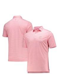 johnnie-O Pink The Players Newton Striped Prep Formance Polo At Nordstrom