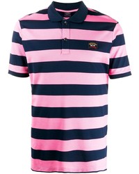 Paul & Shark Striped Short Sleeve Polo Shirt