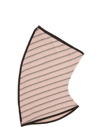 Kiko Kostadinov Pink Striped Spiral Gaiter Scarf