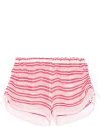 Pink Horizontal Striped Shorts