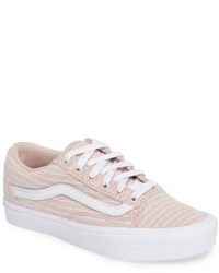 Pink Horizontal Striped Sneakers