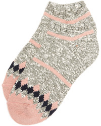 Pink Horizontal Striped Socks