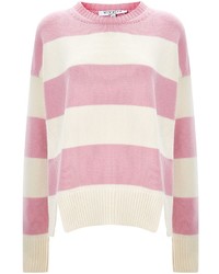 Pink Horizontal Striped Sweater
