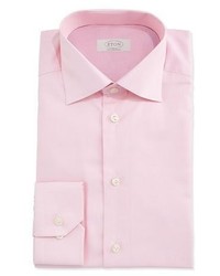 Eton Contemporary Fit Mini Houndstooth Dress Shirt Pink
