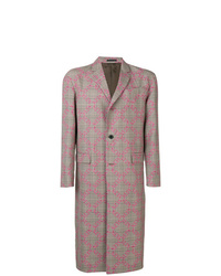 Pink Houndstooth Overcoats for Men | Lookastic