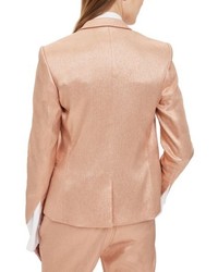 Topshop Metallic Glitter Suit Jacket