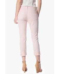 7 For All Mankind The Relaxed Skinny In Whisper Pink